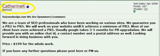 search engine results scam